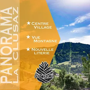 Panorama - Vue Montagne Et Village, Centre - Aravistour La Clusaz